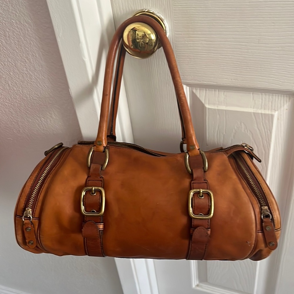 Cole Haan Green Cylinder Bag